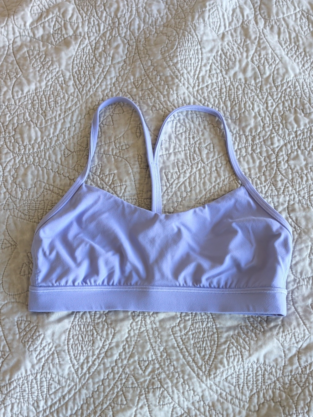 lululemon athletica Light Lavender Strappy Sports Bra